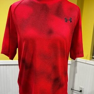 Under Armour Red Short Sleeve Performance Tee
